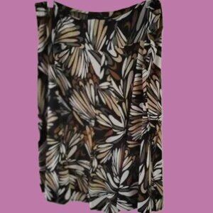 Abstract Patterned Skirt, soft, comfortable, vintage, old school, party, office